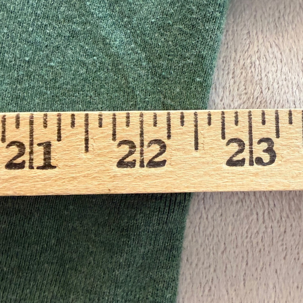 Polo Ralph Lauren Sweater Mens Large Green V-Neck 100% Pima Cotton Logo Pullover - Picture 6 of 8